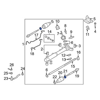 Mazda OE - Inner Rack and Pinion Bellows Clamp