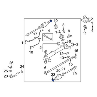 Mazda OE - Outer Rack and Pinion Bellows Clamp