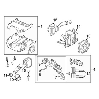 Mazda OE - Steering Column - Shroud, Switches & Levers (With Smart Keyless)