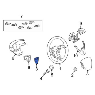 Mazda OE - Front Right Steering Wheel Trim