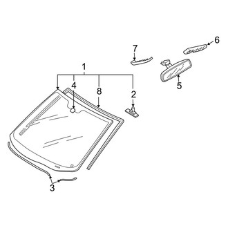 Mazda OE - Windshield - Glass