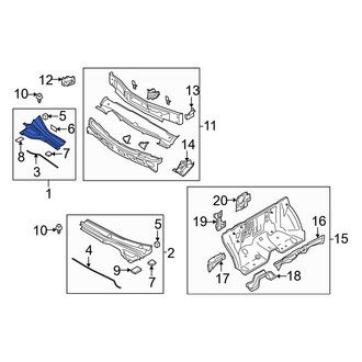 Mazda OE - Right Cowl Cover