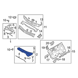 Mazda OE - Left Cowl Cover