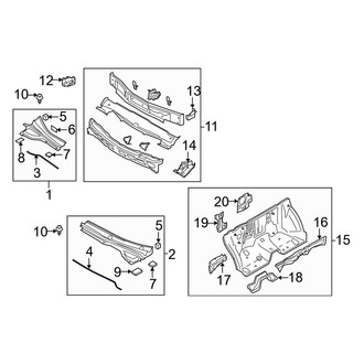 Mazda OE - Left Cowl Cover Seal