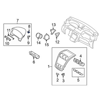 Mazda OE - Liftgate Trim Cover Clip