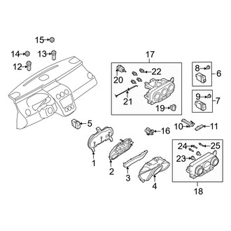 Mazda OE - Instrument Panel - Cluster & Switches