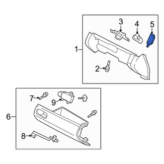 Mazda OE - Glove Box Support