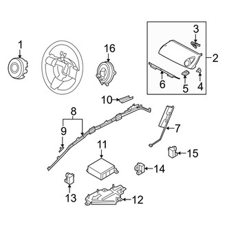 Mazda OE - Restraint Systems - Air Bag Components