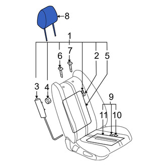 Mazda OE - Front Left Headrest