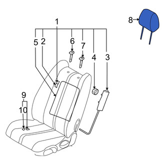 Mazda OE - Front Left Headrest