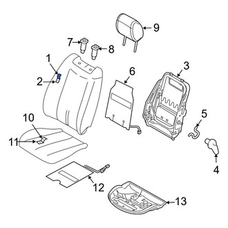 Mazda OE - Front Left Seat Back Cushion Cover