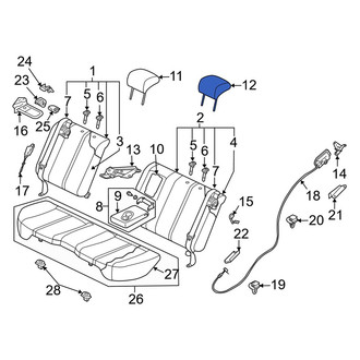 Mazda OE - Rear Inner Headrest