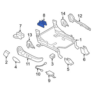 Mazda OE - Seat Track Cover