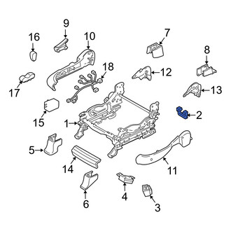 Mazda OE - Right Seat Track Cover