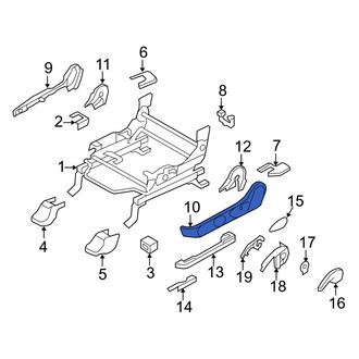 Mazda OE - Left Upper Outer Seat Track Cover