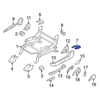 Mazda OE - Seat Track Cover