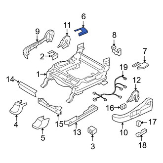 Mazda OE - Seat Track Cover