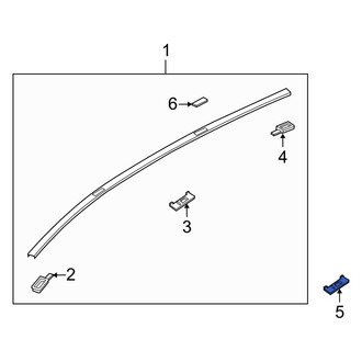 Mazda OE - Center Roof Molding Cap