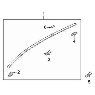 Mazda OE - Roof - Exterior Trim (W/O Sunroof)