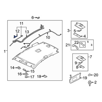 Mazda OE - Antenna Cable Clip