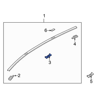 Mazda OE - Center Roof Molding Cap