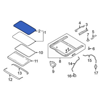 Mazda OE - Sunroof Seal