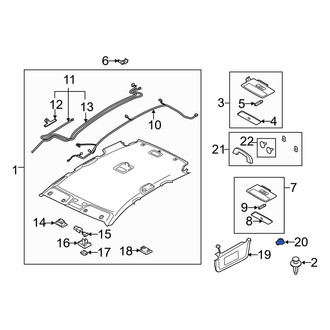 Mazda OE - Sun Visor Bracket