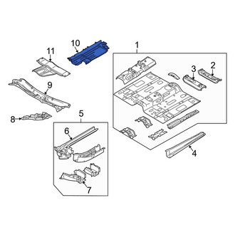 Mazda OE - Front Left Floor Extension