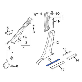 Mazda OE - Front Left Inner Door Sill Plate