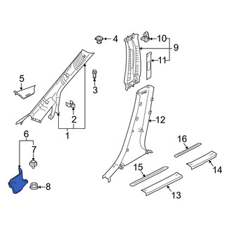 Mazda OE - Left Kick Panel Trim