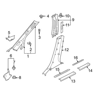 Mazda OE - Pillars, Rocker & Floor - Interior Trim