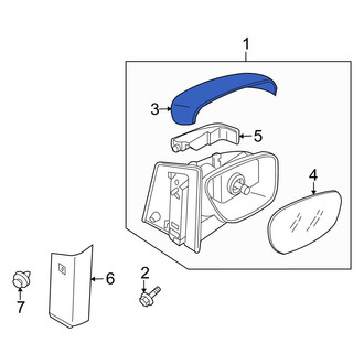 Mazda OE - Front Right Inner Door Mirror Cover