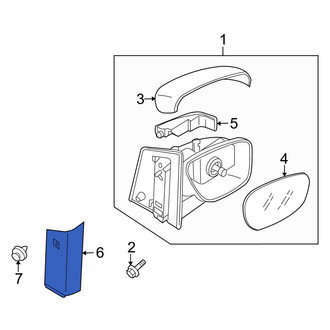 Mazda OE - Front Right Inner Door Mirror Cover