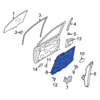 Mazda OE - Front Left Door Panel Carrier