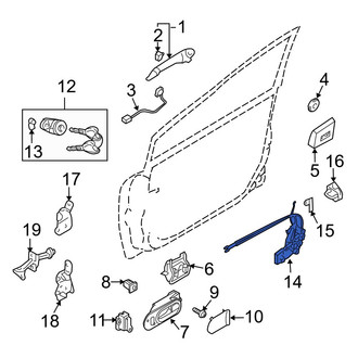 Mazda OE - Front Left Door Latch Assembly