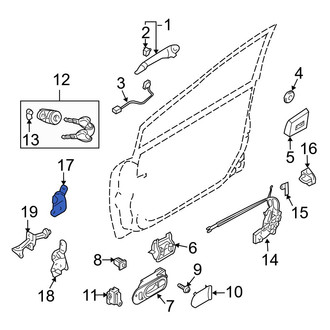Mazda OE - Front Left Lower Door Hinge