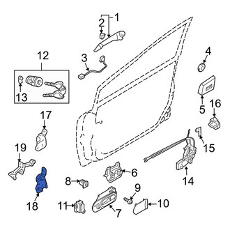 Mazda OE - Front Left Lower Door Hinge