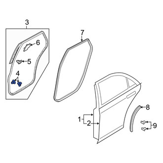 Mazda OE - Deck Lid Seal Clip