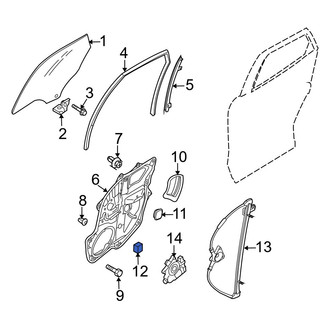 Mazda OE - Rear Door Panel Insulation