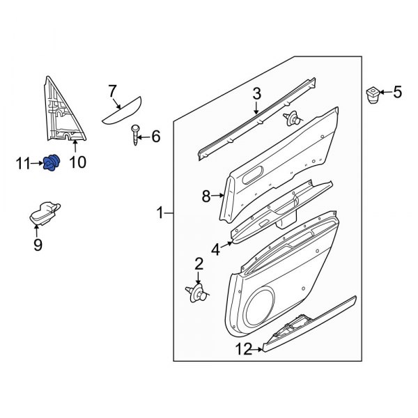 Door Reveal Molding Clip