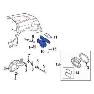 Mazda OE - Rear Fuel Door Release Handle
