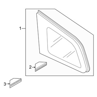 Mazda OE - Quarter Panel - Glass