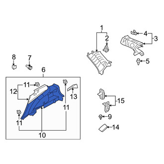 Mazda OE - Rear Left Interior Quarter Panel Trim Panel
