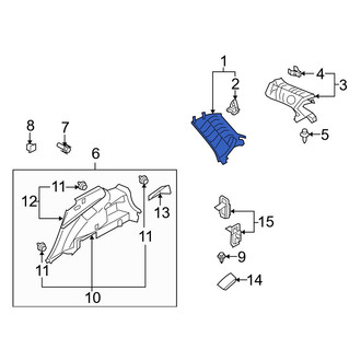 Mazda OE - Left Body C-Pillar Trim Panel