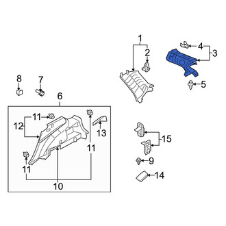 Mazda OE - Left Body D-Pillar Trim Panel