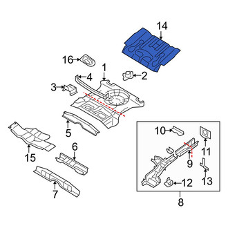 Mazda OE - Rear Floor Pan Heat Shield