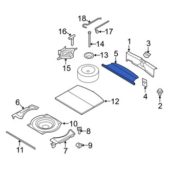 Mazda OE - Rear Luggage Compartment Cover