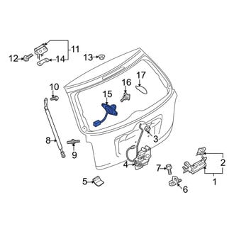 Mazda OE - Rear Liftgate Latch Release Switch