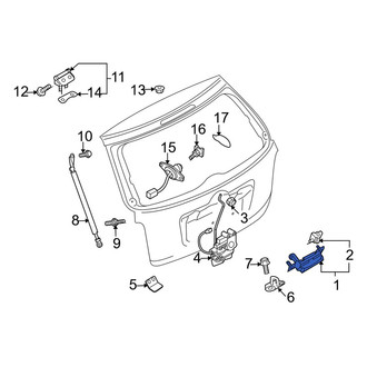 Mazda OE - Rear Liftgate Latch Handle