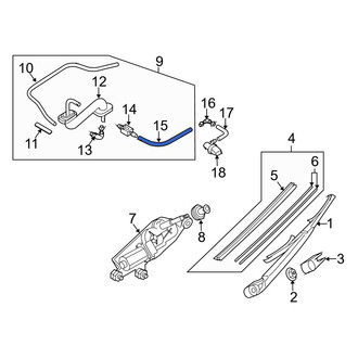 Mazda OE - Rear Liftgate Washer Hose